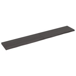 vidaXL Waschtischplatte Dunkelbraun 180x30x(2-4)cm Massivholz