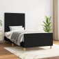 vidaXL Bettgestell mit Kopfteil Schwarz 80x200 cm Stoff vidaXL Bettgestell mit Kopfteil Schwarz 80x200 cm Stoff