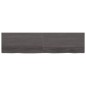 Waschtischplatte Dunkelgrau 200x50x6 cm Massivholz Behandelt Waschtischplatte Dunkelgrau 200x50x6 cm Massivholz Behandelt