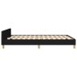 vidaXL Bettgestell mit Kopfteil Schwarz 140x190 cm Stoff vidaXL Bettgestell mit Kopfteil Schwarz 140x190 cm Stoff