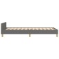 vidaXL Bettgestell mit Kopfteil Dunkelgrau 100x200 cm Stoff vidaXL Bettgestell mit Kopfteil Dunkelgrau 100x200 cm Stoff