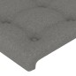 vidaXL Bettgestell mit Kopfteil Dunkelgrau 100x200 cm Stoff vidaXL Bettgestell mit Kopfteil Dunkelgrau 100x200 cm Stoff