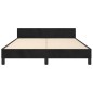 vidaXL Bettgestell mit Kopfteil Schwarz 140x200 cm Samt vidaXL Bettgestell mit Kopfteil Schwarz 140x200 cm Samt