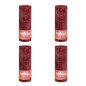 Bolsius Rustikale Stumpenkerzen Shine 4 Stk. 190x68 mm Samtrot Bolsius Rustikale Stumpenkerzen Shine 4 Stk. 190x68 mm Samtrot