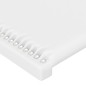 vidaXL Bettgestell mit Kopfteil Weiß 100x200 cm Kunstleder vidaXL Bettgestell mit Kopfteil Weiß 100x200 cm Kunstleder