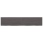 Waschtischplatte Dunkelgrau 200x40x6 cm Massivholz Behandelt