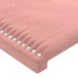 vidaXL Bettgestell mit Kopfteil Rosa 90x200 cm Samt vidaXL Bettgestell mit Kopfteil Rosa 90x200 cm Samt