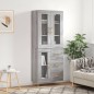 Highboard Grau Sonoma 69,5x34x180 cm Holzwerkstoff Highboard Grau Sonoma 69,5x34x180 cm Holzwerkstoff