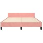 vidaXL Bettgestell mit Kopfteil Rosa 140x200 cm Samt vidaXL Bettgestell mit Kopfteil Rosa 140x200 cm Samt