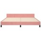 vidaXL Bettgestell mit Kopfteil Rosa 180x200 cm Samt vidaXL Bettgestell mit Kopfteil Rosa 180x200 cm Samt