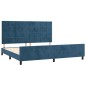vidaXL Bettgestell mit Kopfteil Dunkelblau 200x200 cm Samt vidaXL Bettgestell mit Kopfteil Dunkelblau 200x200 cm Samt