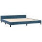 vidaXL Bettgestell mit Kopfteil Dunkelblau 200x200 cm Samt vidaXL Bettgestell mit Kopfteil Dunkelblau 200x200 cm Samt