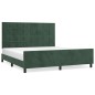 vidaXL Bettgestell mit Kopfteil Dunkelgrün 180x200 cm Samt vidaXL Bettgestell mit Kopfteil Dunkelgrün 180x200 cm Samt