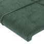 vidaXL Bettgestell mit Kopfteil Dunkelgrün 160x200 cm Samt vidaXL Bettgestell mit Kopfteil Dunkelgrün 160x200 cm Samt