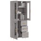 Highboard Grau Sonoma 69,5x34x180 cm Holzwerkstoff Highboard Grau Sonoma 69,5x34x180 cm Holzwerkstoff