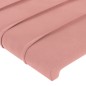 vidaXL Bettgestell mit Kopfteil Rosa 90x190 cm Samt vidaXL Bettgestell mit Kopfteil Rosa 90x190 cm Samt