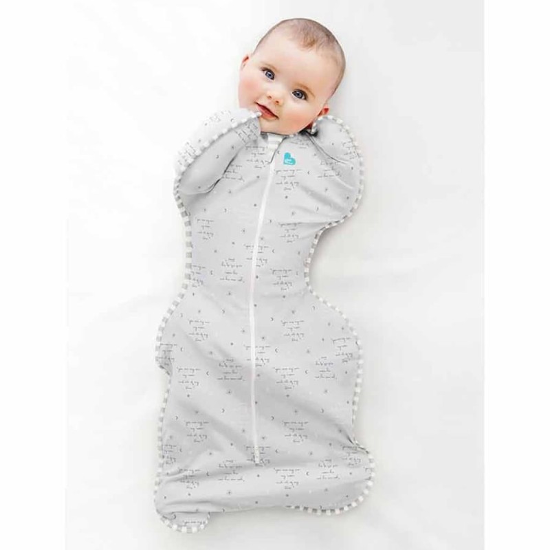 Love to Dream Baby-Schlafsack Swaddle Up Lite Stufe 1 M Textgrau