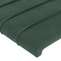 vidaXL Bettgestell mit Kopfteil Dunkelgrün 100x200 cm Samt vidaXL Bettgestell mit Kopfteil Dunkelgrün 100x200 cm Samt