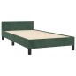 vidaXL Bettgestell mit Kopfteil Dunkelgrün 90x190 cm Samt vidaXL Bettgestell mit Kopfteil Dunkelgrün 90x190 cm Samt