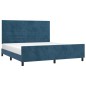 vidaXL Bettgestell mit Kopfteil Dunkelblau 180x200 cm Samt vidaXL Bettgestell mit Kopfteil Dunkelblau 180x200 cm Samt
