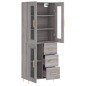 Highboard Grau Sonoma 69,5x34x180 cm Holzwerkstoff Highboard Grau Sonoma 69,5x34x180 cm Holzwerkstoff