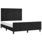 vidaXL Bettgestell mit Kopfteil Schwarz 140x200 cm Samt vidaXL Bettgestell mit Kopfteil Schwarz 140x200 cm Samt