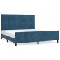 vidaXL Bettgestell mit Kopfteil Dunkelblau 180x200 cm Samt vidaXL Bettgestell mit Kopfteil Dunkelblau 180x200 cm Samt