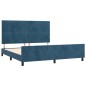 vidaXL Bettgestell mit Kopfteil Dunkelblau 180x200 cm Samt vidaXL Bettgestell mit Kopfteil Dunkelblau 180x200 cm Samt