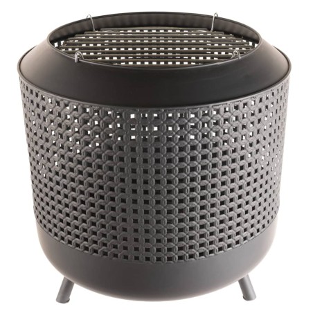 RedFire Feuerkorb mit Grill Midland Schwarz