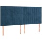 vidaXL Bettgestell mit Kopfteil Dunkelblau 180x200 cm Samt vidaXL Bettgestell mit Kopfteil Dunkelblau 180x200 cm Samt