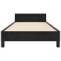 vidaXL Bettgestell mit Kopfteil Schwarz 90x200 cm Samt vidaXL Bettgestell mit Kopfteil Schwarz 90x200 cm Samt