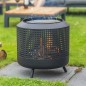 RedFire Feuerkorb mit Grill Midland Schwarz RedFire Feuerkorb mit Grill Midland Schwarz