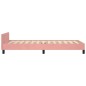 vidaXL Bettgestell mit Kopfteil Rosa 90x200 cm Samt vidaXL Bettgestell mit Kopfteil Rosa 90x200 cm Samt