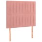 vidaXL Bettgestell mit Kopfteil Rosa 90x200 cm Samt vidaXL Bettgestell mit Kopfteil Rosa 90x200 cm Samt