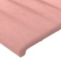 vidaXL Bettgestell mit Kopfteil Rosa 90x200 cm Samt vidaXL Bettgestell mit Kopfteil Rosa 90x200 cm Samt
