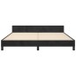 vidaXL Bettgestell mit Kopfteil Schwarz 160x200 cm Samt vidaXL Bettgestell mit Kopfteil Schwarz 160x200 cm Samt