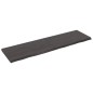 Waschtischplatte Dunkelgrau 220x60x6 cm Massivholz Behandelt Waschtischplatte Dunkelgrau 220x60x6 cm Massivholz Behandelt