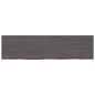 Waschtischplatte Dunkelgrau 220x60x6 cm Massivholz Behandelt Waschtischplatte Dunkelgrau 220x60x6 cm Massivholz Behandelt