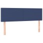 vidaXL Boxspringbett mit Matratze Blau 140x190 cm Stoff vidaXL Boxspringbett mit Matratze Blau 140x190 cm Stoff
