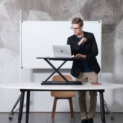 ErgoLine Sitz-Steh-Erhöhung Verstellbar Aluminium Schwarz