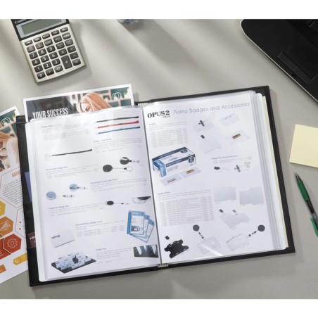 rillstab Sichtbuch Ambassador Luxe A4 30 Hüllen Schwarz