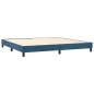 vidaXL Boxspringbett mit Matratze Dunkelblau 200x200 cm Samt vidaXL Boxspringbett mit Matratze Dunkelblau 200x200 cm Samt