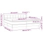 vidaXL Boxspringbett mit Matratze Dunkelblau 200x200 cm Samt vidaXL Boxspringbett mit Matratze Dunkelblau 200x200 cm Samt