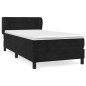 vidaXL Boxspringbett mit Matratze Schwarz 90x190 cm Samt vidaXL Boxspringbett mit Matratze Schwarz 90x190 cm Samt