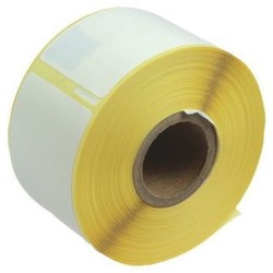 rillstab Etikettenrolle 89x28 mm 12 Rollen Weiß