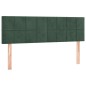vidaXL Boxspringbett mit Matratze Dunkelgrün 140x190 cm Samt vidaXL Boxspringbett mit Matratze Dunkelgrün 140x190 cm Samt