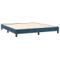 vidaXL Boxspringbett mit Matratze Dunkelblau 180x200 cm Samt vidaXL Boxspringbett mit Matratze Dunkelblau 180x200 cm Samt