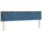 vidaXL Boxspringbett mit Matratze Dunkelblau 180x200 cm Samt vidaXL Boxspringbett mit Matratze Dunkelblau 180x200 cm Samt