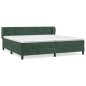 vidaXL Boxspringbett mit Matratze Dunkelgrün 200x200 cm Samt vidaXL Boxspringbett mit Matratze Dunkelgrün 200x200 cm Samt