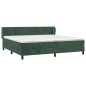 vidaXL Boxspringbett mit Matratze Dunkelgrün 200x200 cm Samt vidaXL Boxspringbett mit Matratze Dunkelgrün 200x200 cm Samt